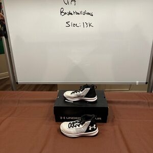 Under Armour Kids' Black and White Sneakers